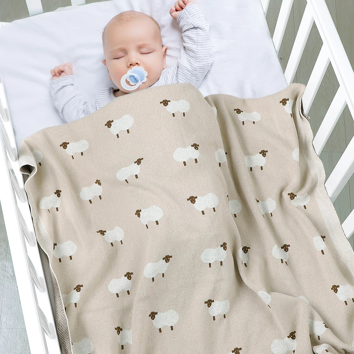 Cotton Knitted Swaddle Blanket
