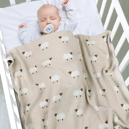 Cotton Knitted Swaddle Blanket