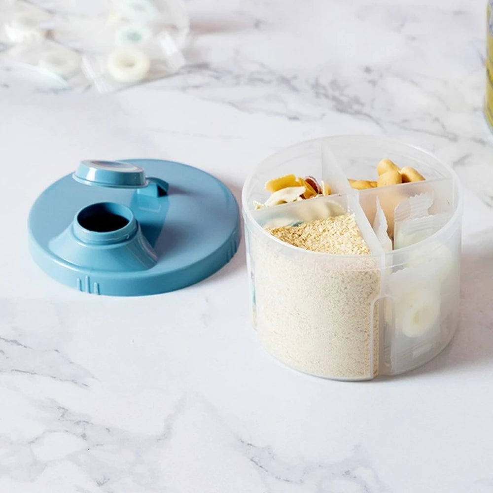 SnackBox™ 4‑Grid Baby Food Storage Container