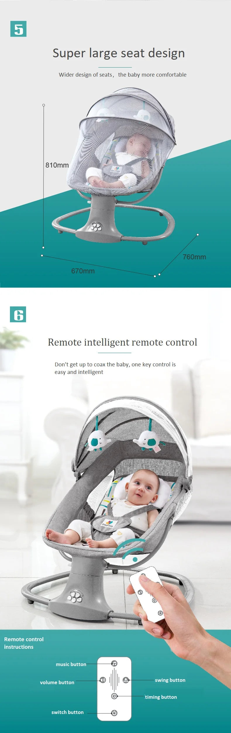 CalmMotion™ Electric Rocker