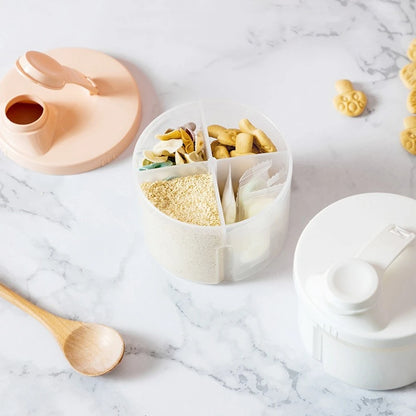 SnackBox™ 4‑Grid Baby Food Storage Container