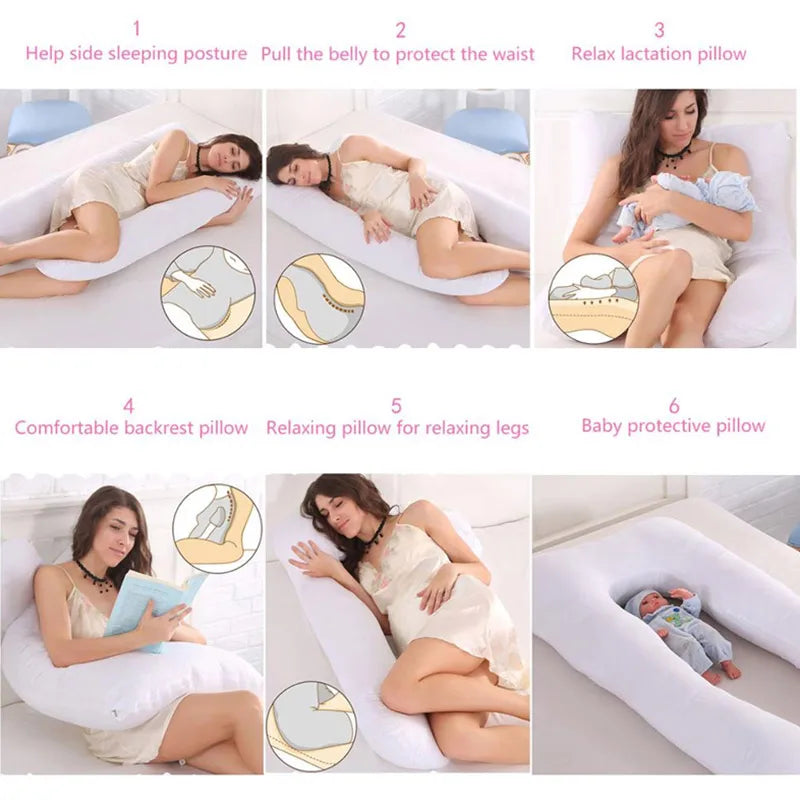 DreamComfort™ Full‑Body Pregnancy Pillow