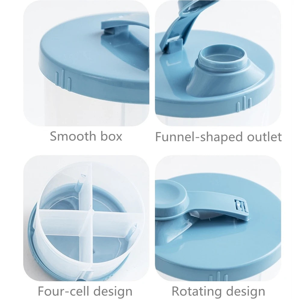 SnackBox™ 4‑Grid Baby Food Storage Container