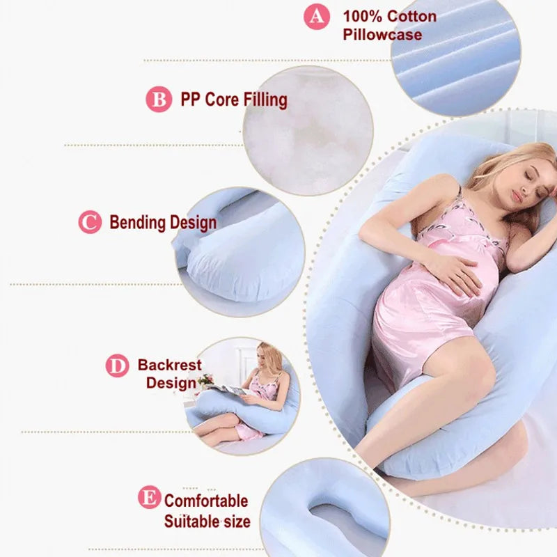 DreamComfort™ Full‑Body Pregnancy Pillow