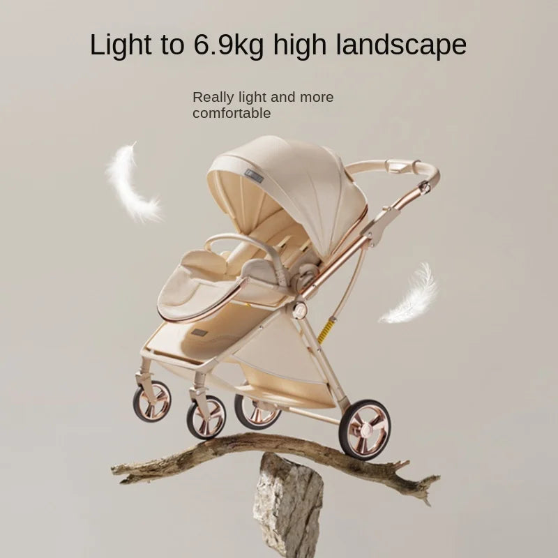 CloudWalker – Premium Leather Baby Stroller