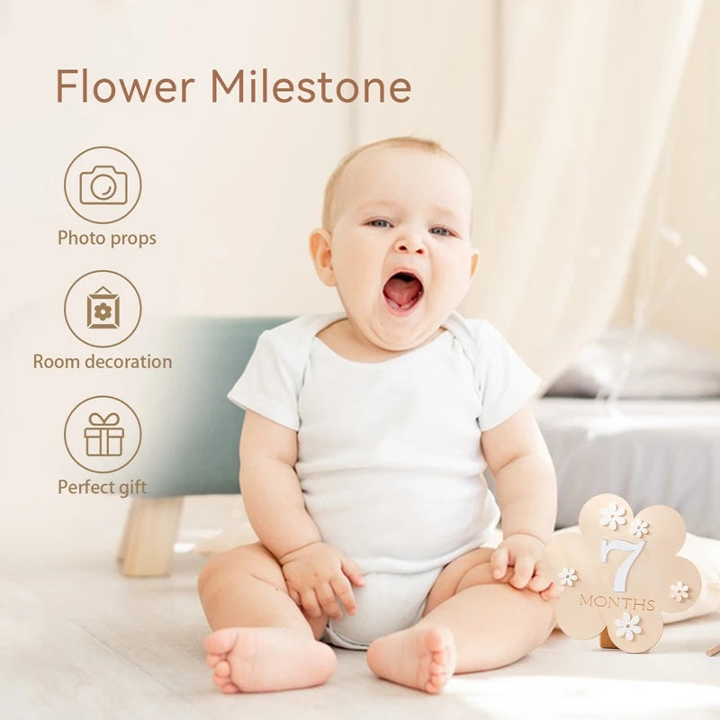 Wooden Baby Milestone Cards