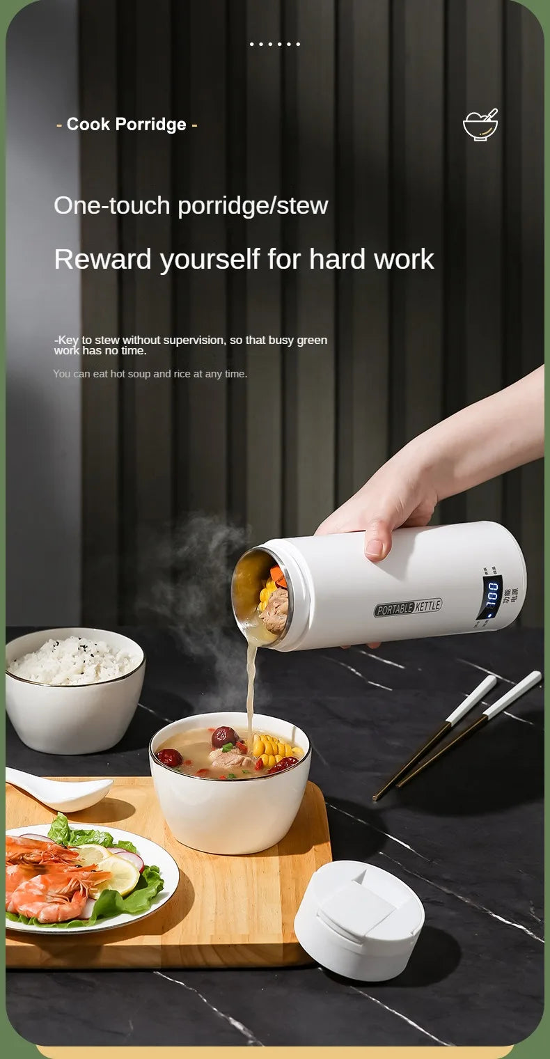 HeatMate™ 500ml Travel Electric Bottle Kettle