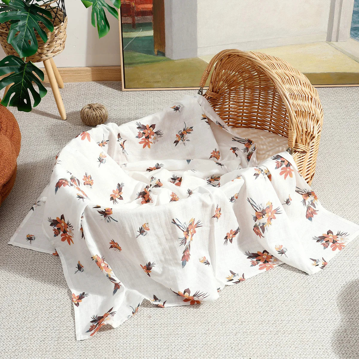 Cotton Muslin Swaddle Blanket