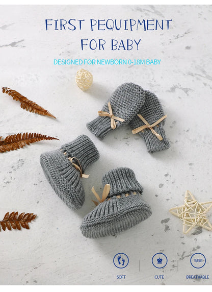 Knitted Newborn Baby Shoes