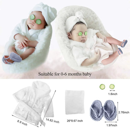 Newborn Photography Outfit Set (5pcs)