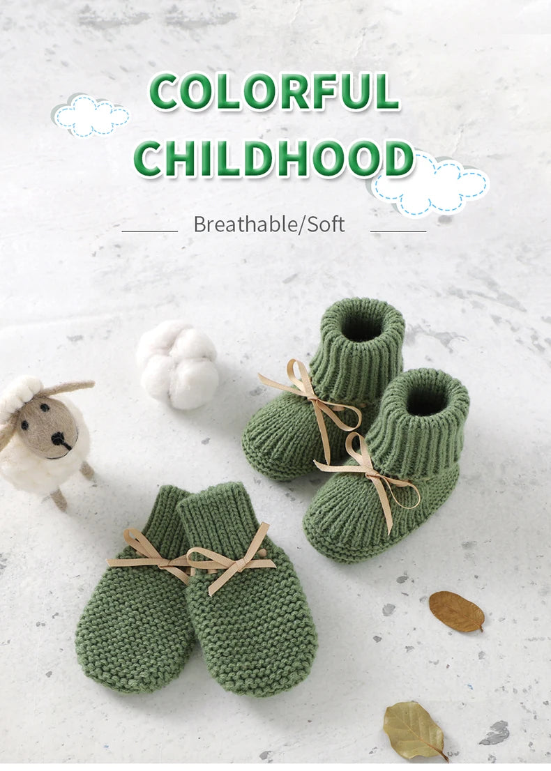 Knitted Newborn Baby Shoes