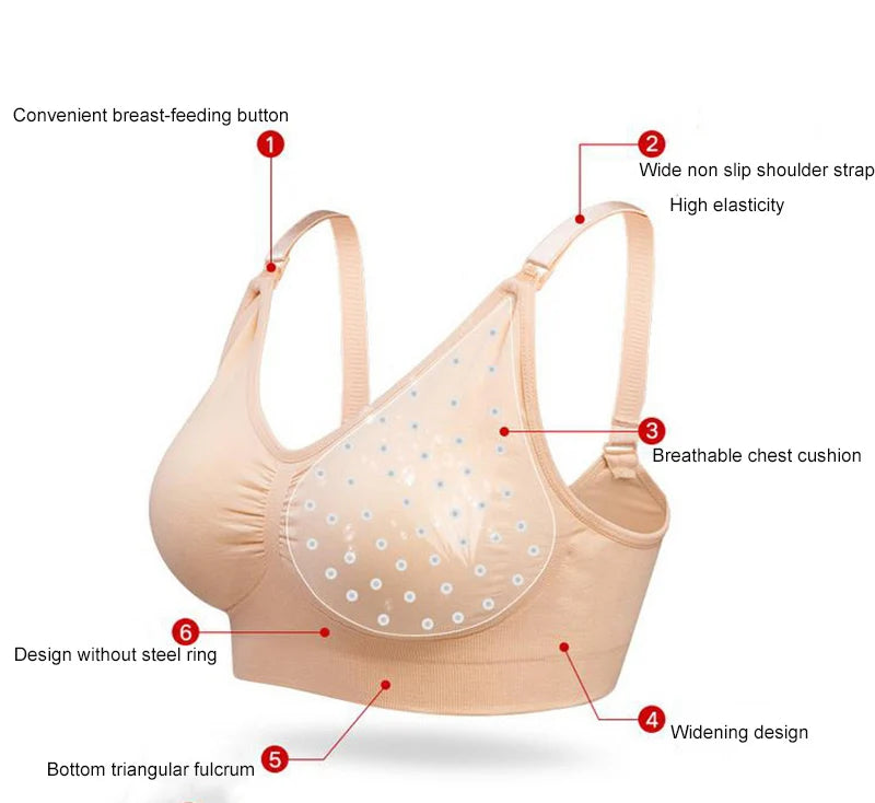 PumpEase™ Hands‑Free Nursing Bra