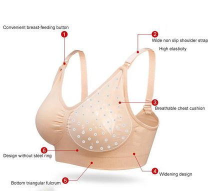 PumpEase™ Hands‑Free Nursing Bra