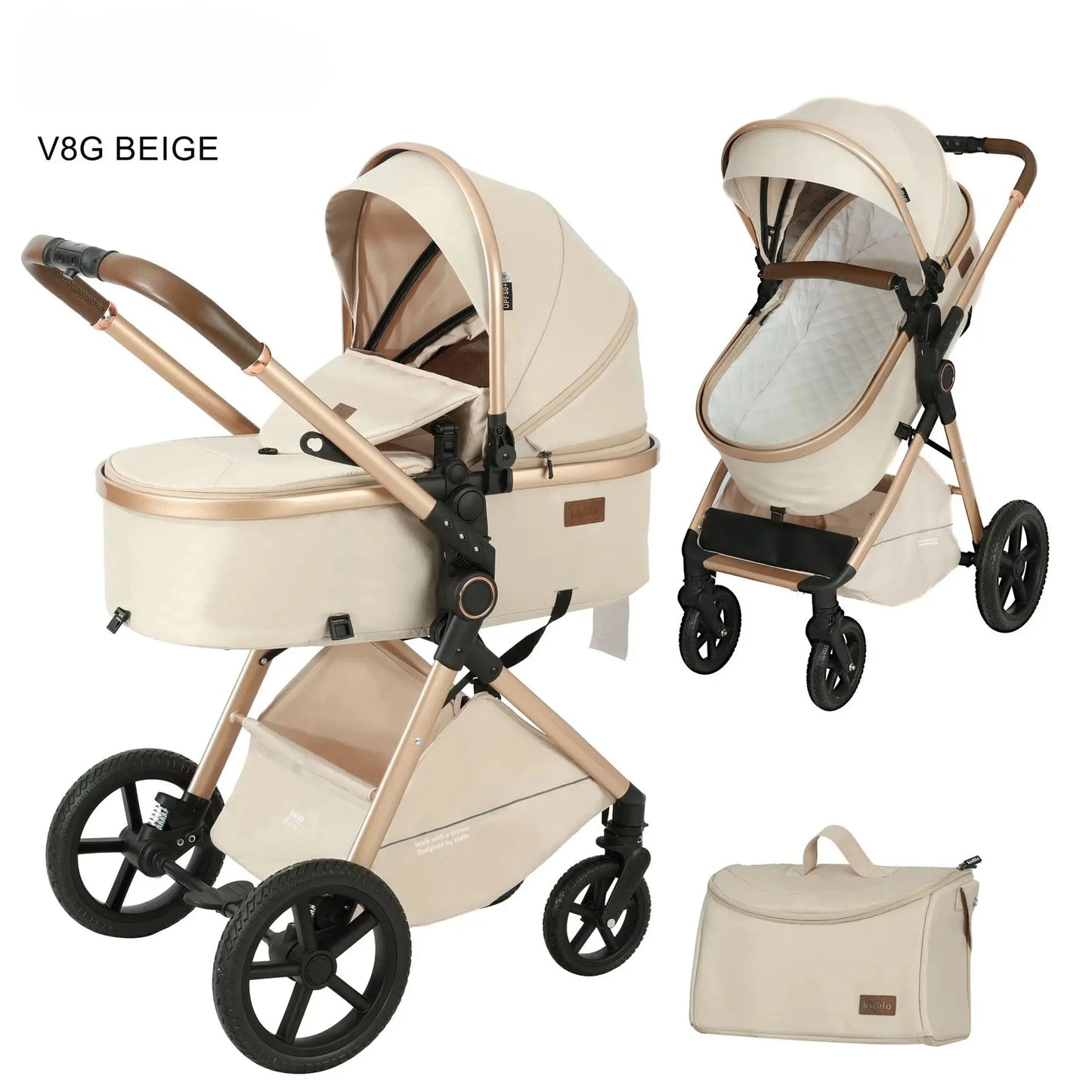 Elevare 2-in-1 High View Pram- baby stroller