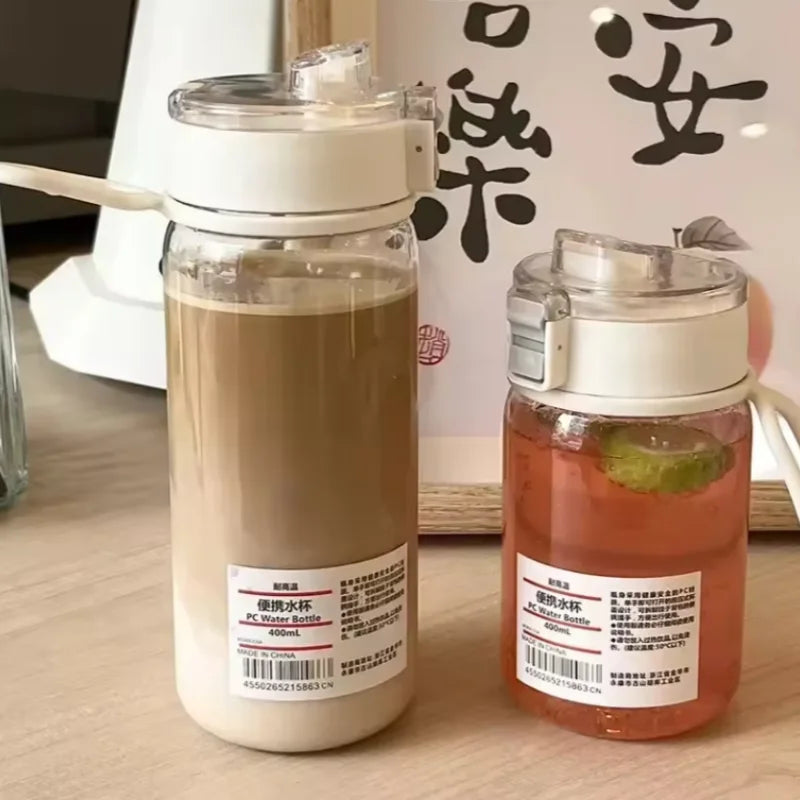 Portable Transparent Kawaii Water Bottle