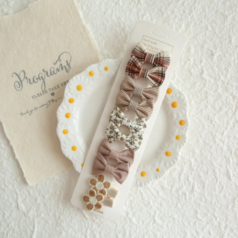 Baby Bow Scrunchie Set