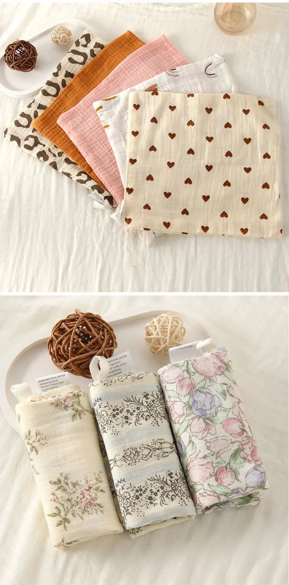 Cotton Baby Washcloth Set