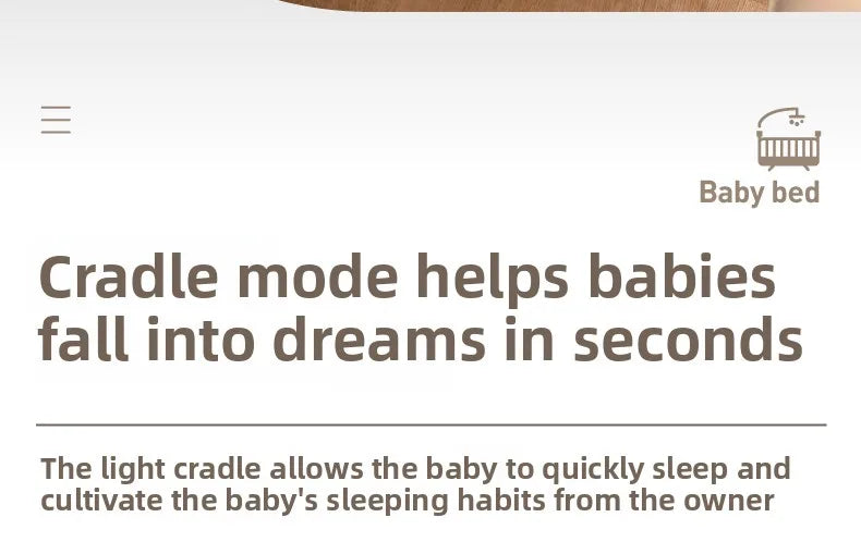 CalmCradle™ Rocking Bedside Cot