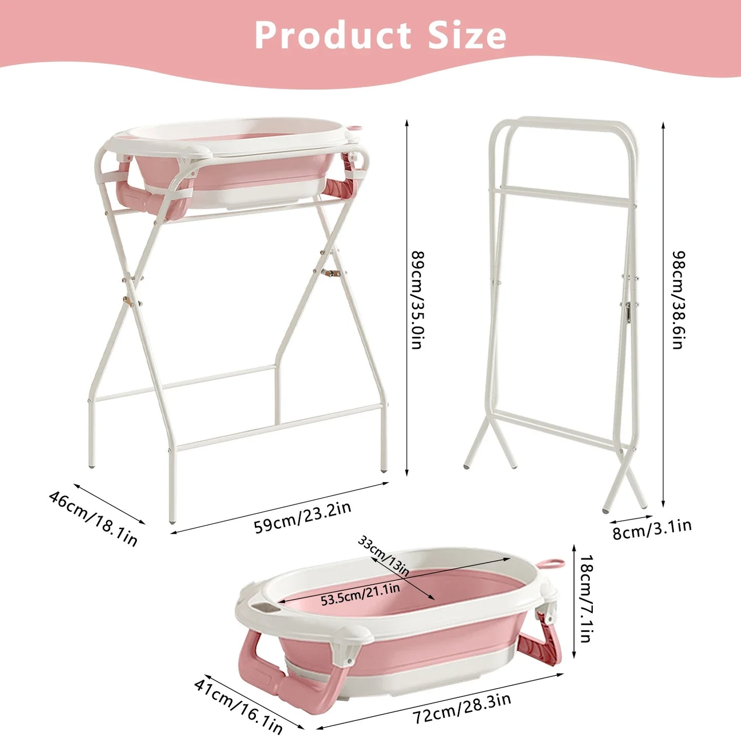 BathEase™ 3‑in‑1 Baby Bath Station