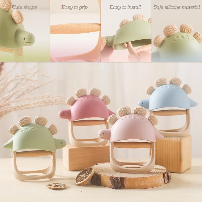 Dinosaur Silicone Teether Bracelet