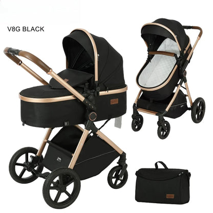 Elevare 2-in-1 High View Pram- baby stroller