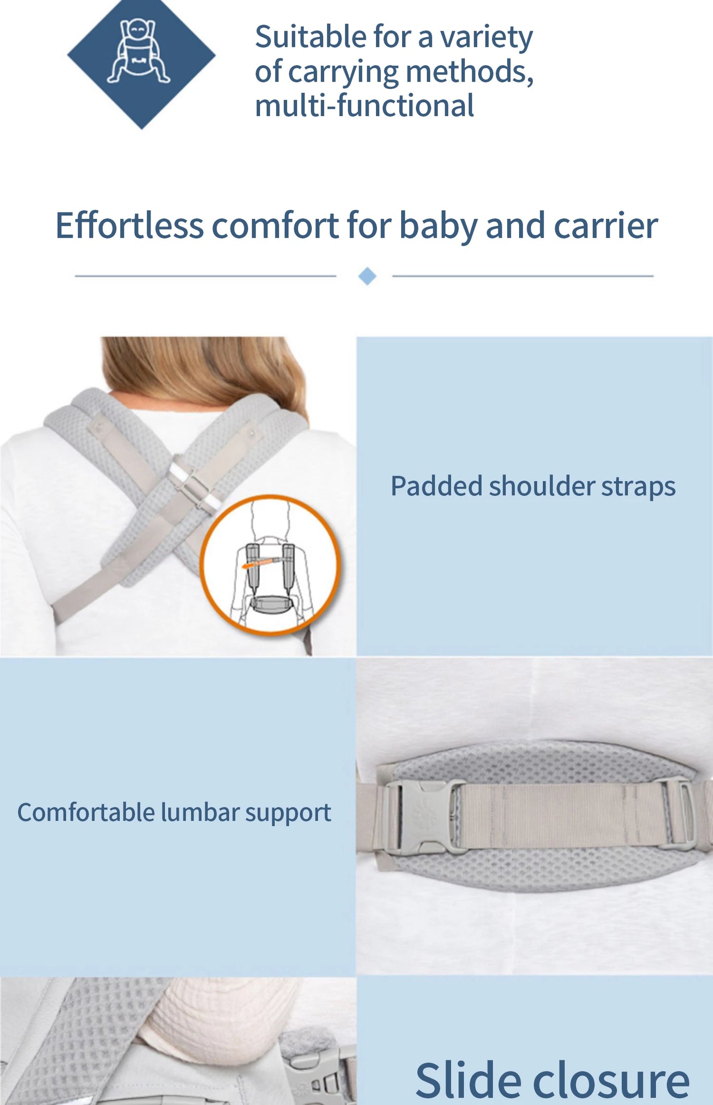 Breathable Mesh Baby Carrier