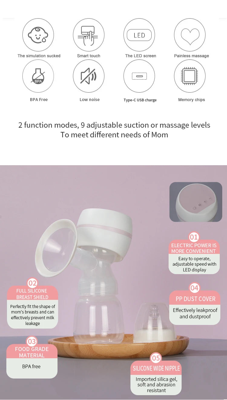 MilkMate™ Silent Electric Breast Pump