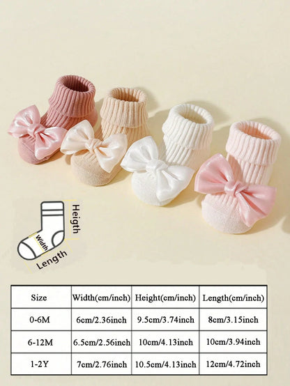 Toddler Bow Cotton Sock Set