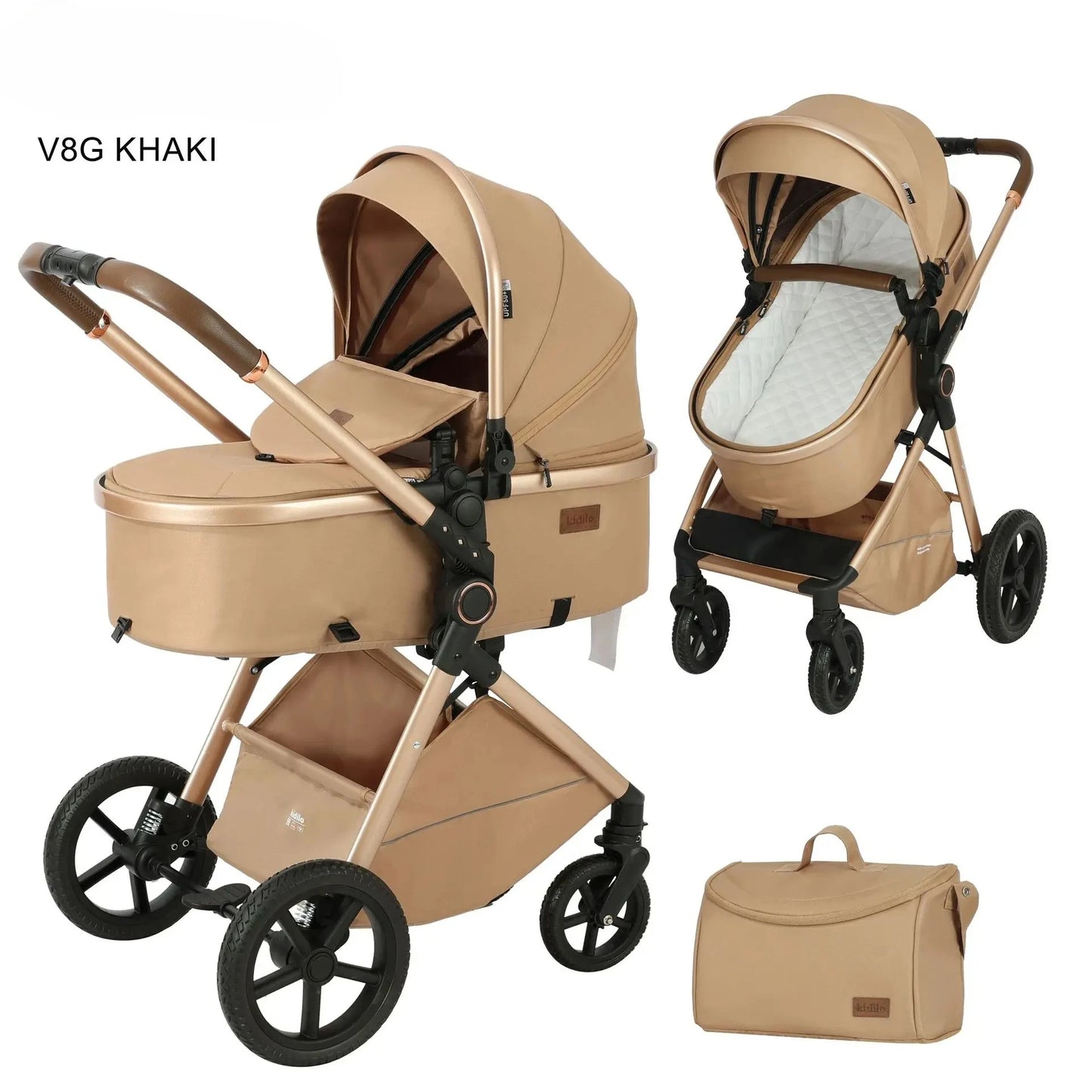 Elevare 2-in-1 High View Pram- baby stroller