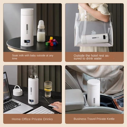 HeatMate™ 500ml Travel Electric Bottle Kettle
