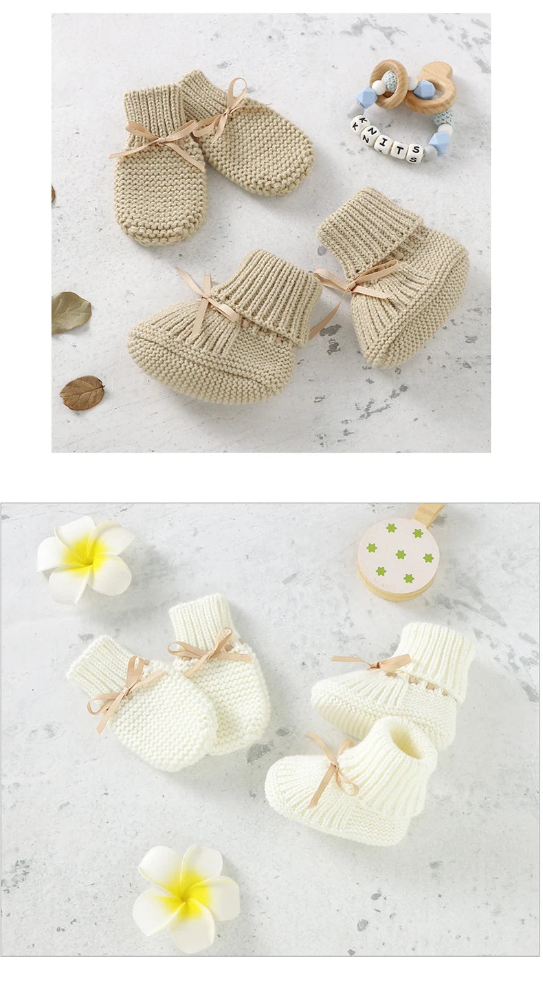 Knitted Newborn Baby Shoes