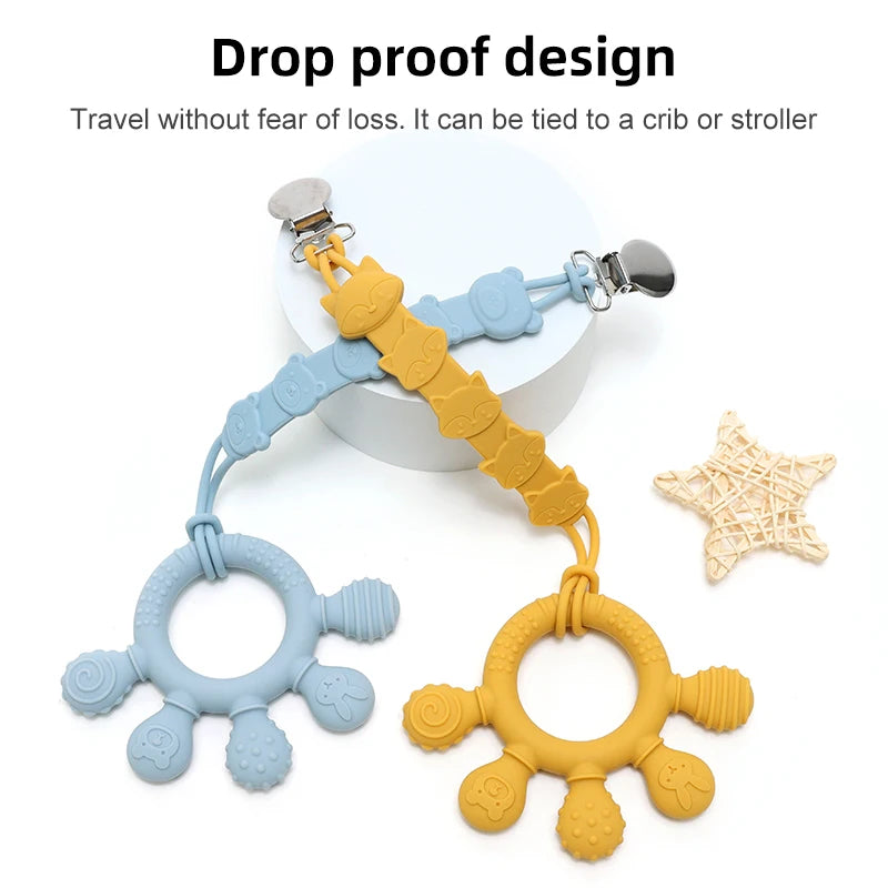 Silicone Sensory Ring Teether