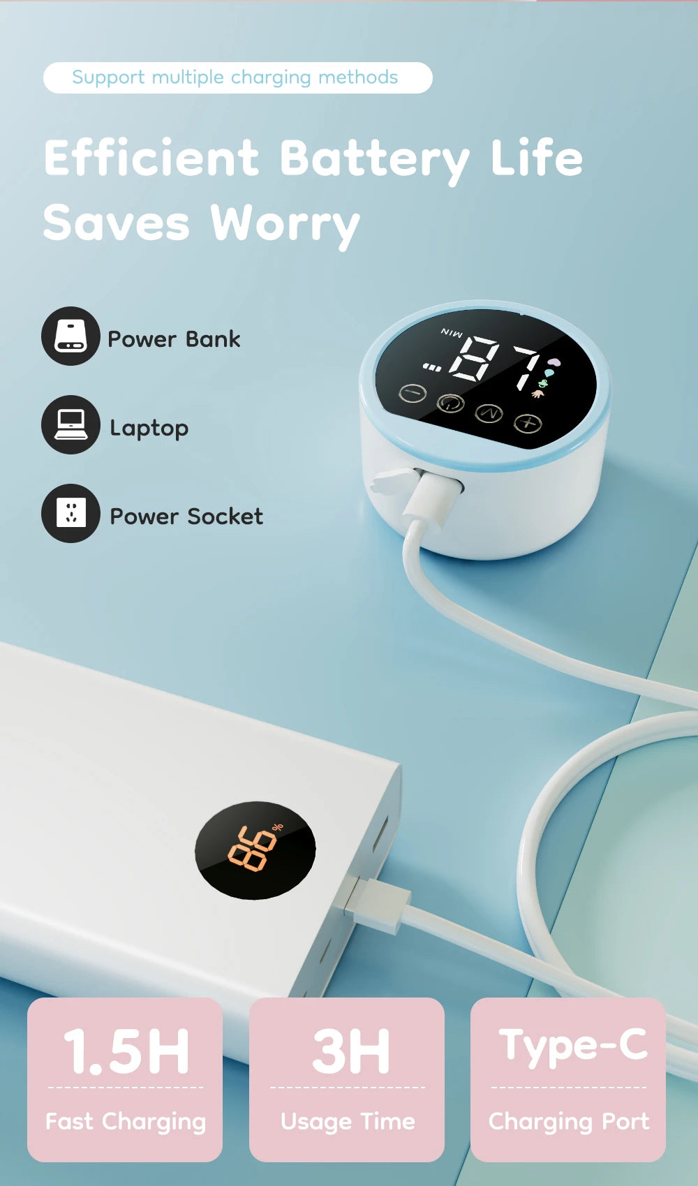 MamiJoy™ Wearable Electric Breast Pump
