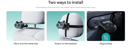 👀✨ SafeSight™ 150° Smart Baby Car Monitor
