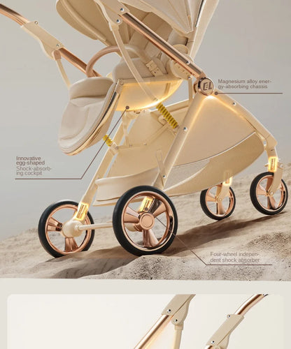 CloudWalker – Premium Leather Baby Stroller