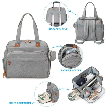 PANGDUBE Large Capacity Diaper Backpack