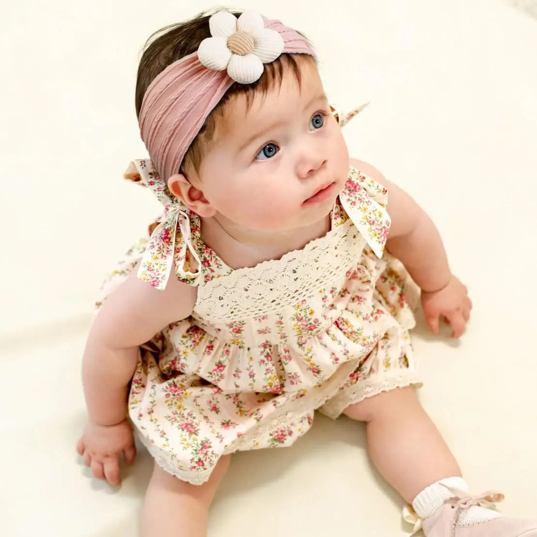 Floral Nylon Baby Headband