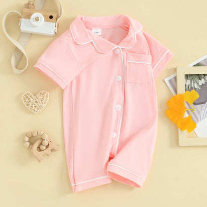 Baby Button Romper Pajama