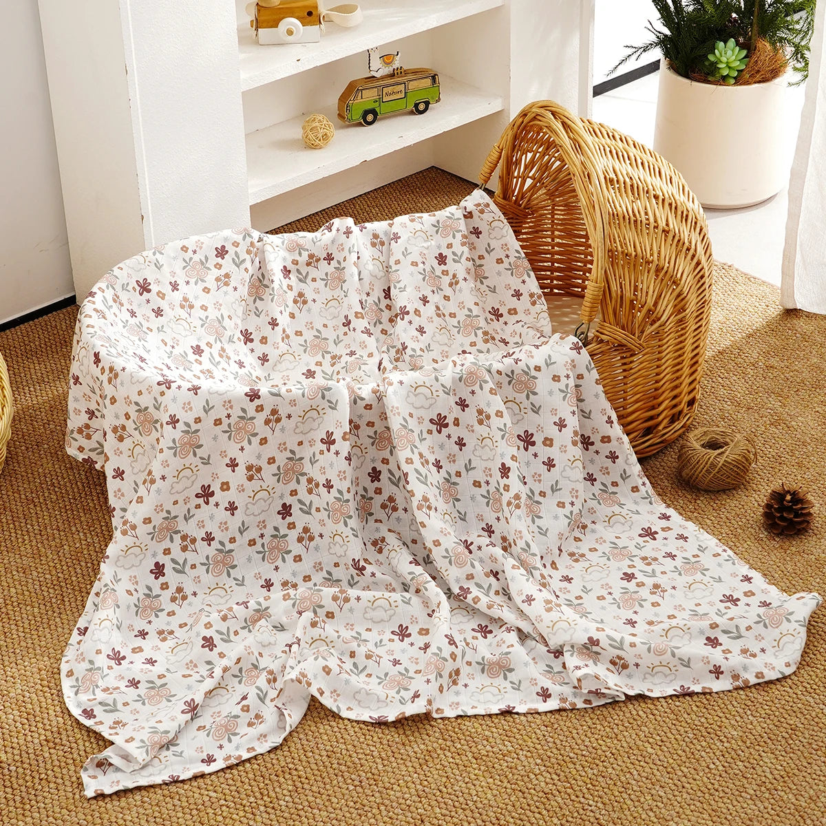Cotton Muslin Swaddle Blanket