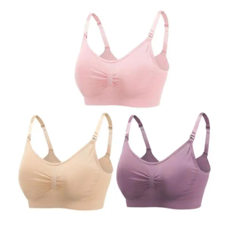 MumSoft™ Seamless Maternity Bra (3‑Pack)