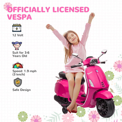 Vespa-Style Electric Ride-On Bike for Kids