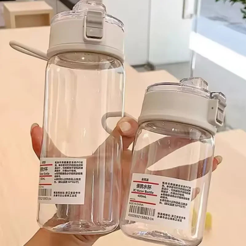Portable Transparent Kawaii Water Bottle