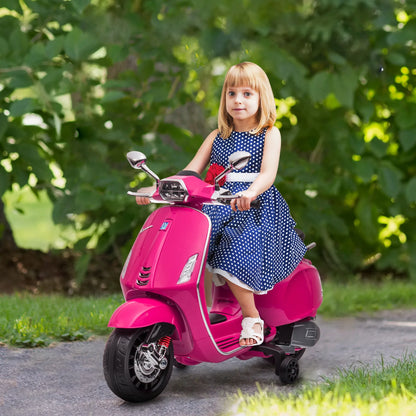 Vespa-Style Electric Ride-On Bike for Kids