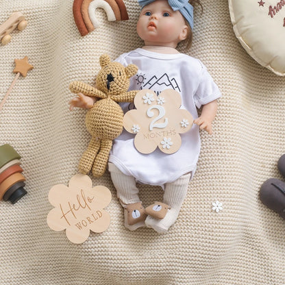 Wooden Baby Milestone Cards