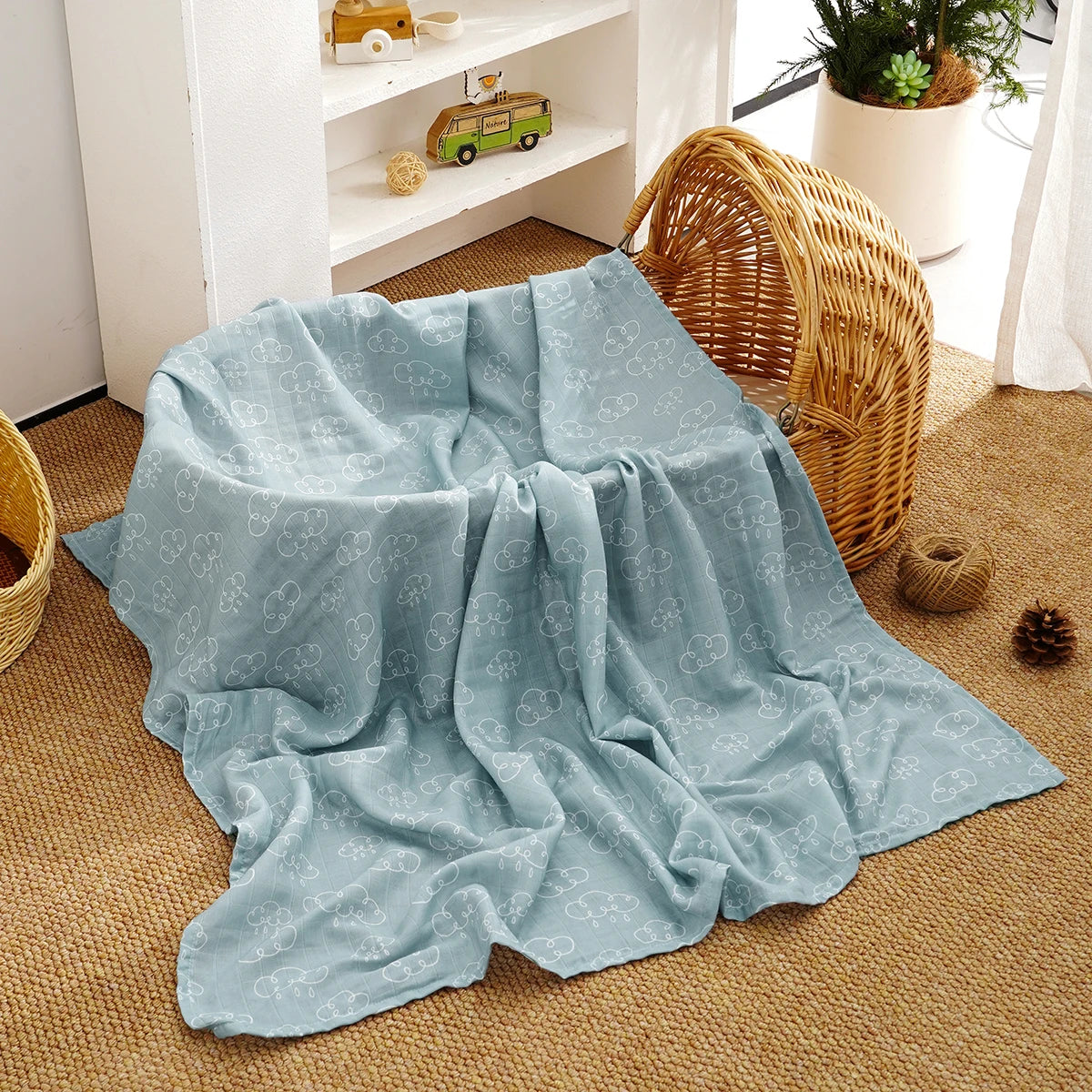 Cotton Muslin Swaddle Blanket