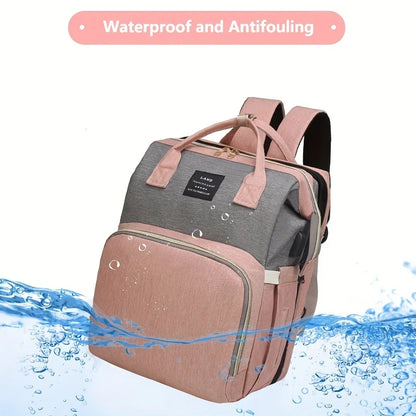 Mommy Bag with Folding Baby Bed