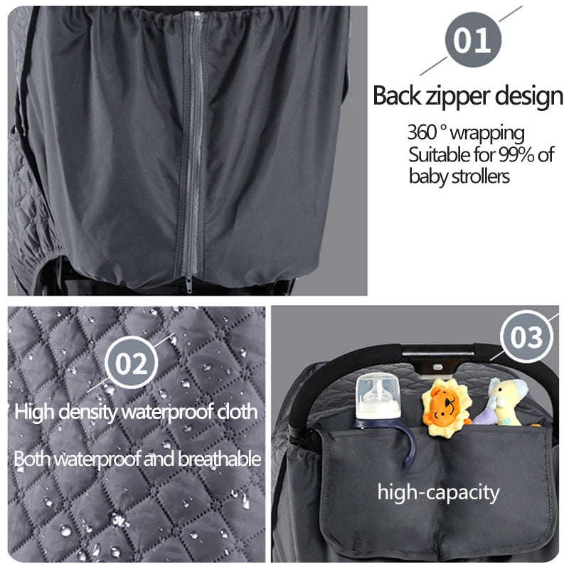 StormShield™ 2-in-1 Stroller Cover