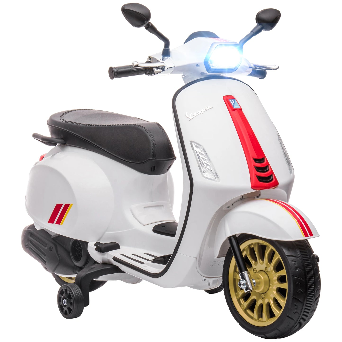 Vespa-Style Electric Ride-On Bike for Kids