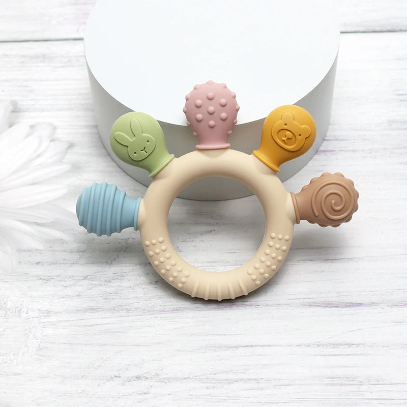 Silicone Sensory Ring Teether