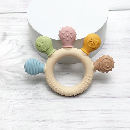 Silicone Sensory Ring Teether